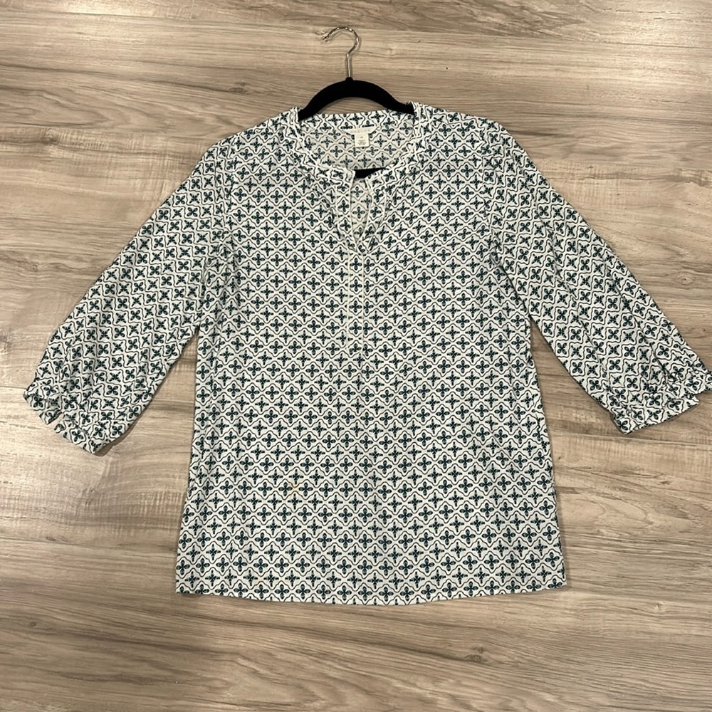 Caslon 3/4 sleeve blouse size XS